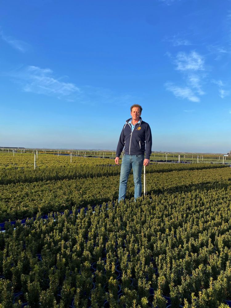 Hendrik Hak op de kwekerij