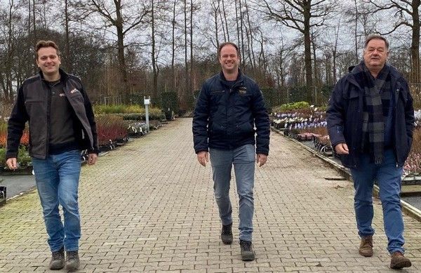 Arjen Timmer (links), Jos Konijn (midden) en Leen Konijn