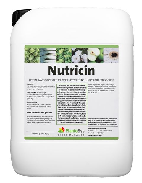 Nutricin in een 10-liter verpakking