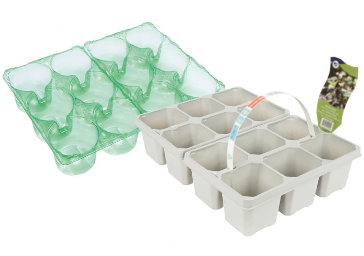 Volledig gerecyclede en recyclebare packs van PET en PS