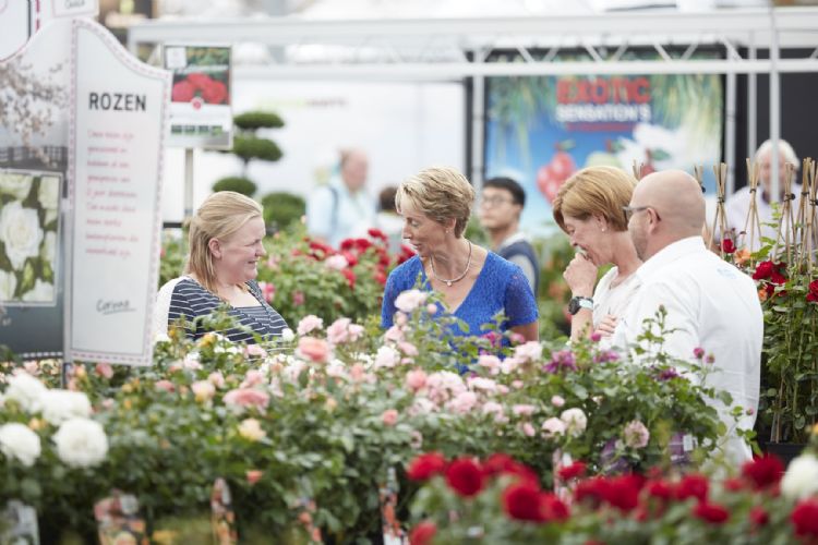 In gesprek op de beurs