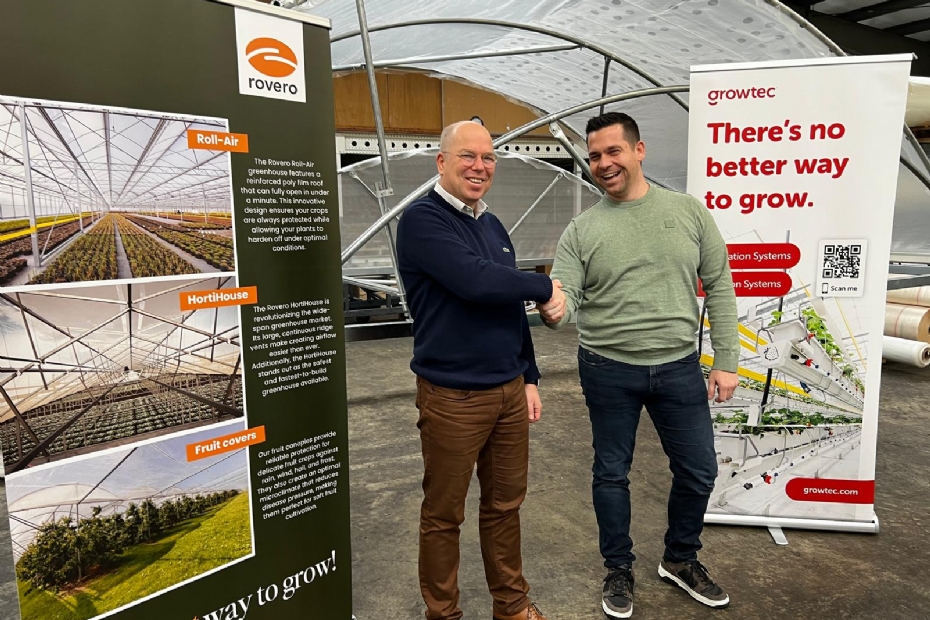 Jacco van Delden (Rovero, links) en Ruud van Aperen (Growtec)