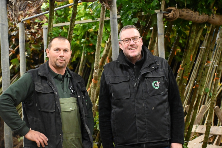 V.l.n.r.: Alberto van der Bijl (De Drie)  en Gijsbert van Setten (B&P)