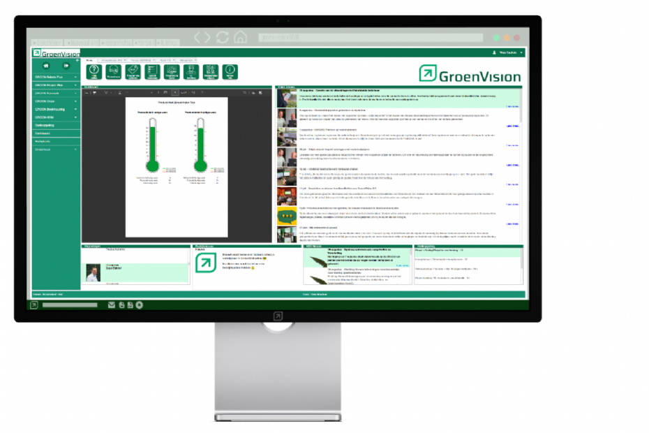 De vernieuwde home van GroenVision 3.0