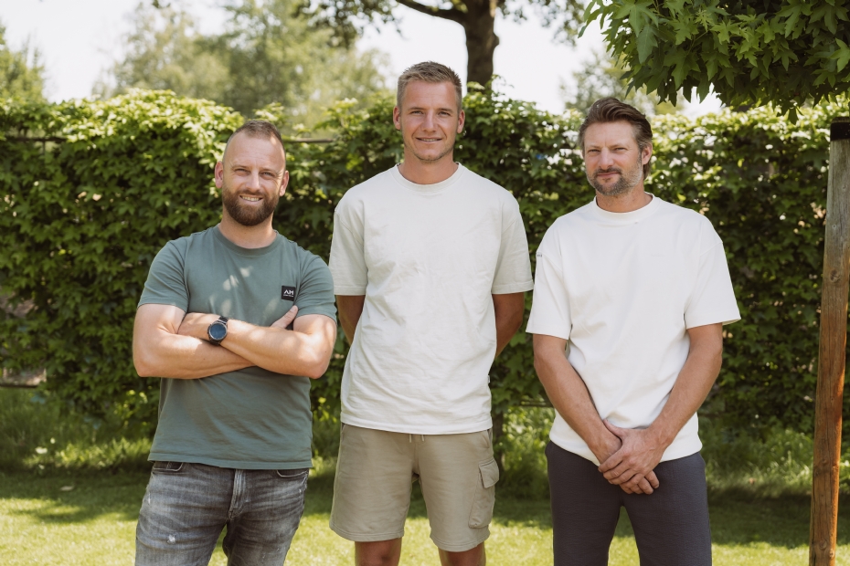 Van links naar rechts: Tom van den Akker, Martijn van de Wouw en Bart van Gerwen