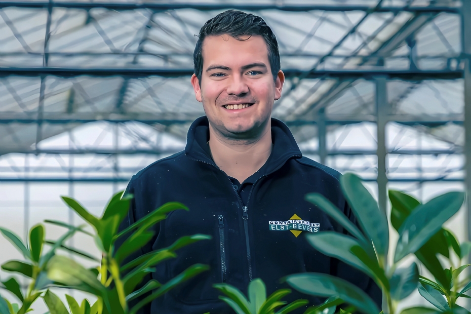 Maarten Verdaasdonk van containerkwekerij Elst-Bevers is een van de exposanten met een innovatie uit de koker van Plantipp